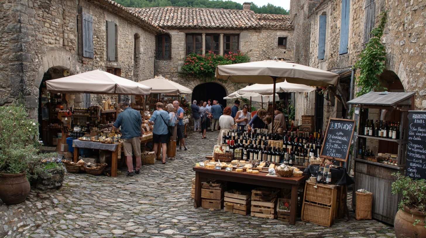 Immersion en Gascogne avec marchés de producteurs et auberges associant vin et produits locaux